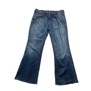 7 for all Mankind Dojo Denim Jeans Flip Flop Wide Leg Britney Spears Size 31